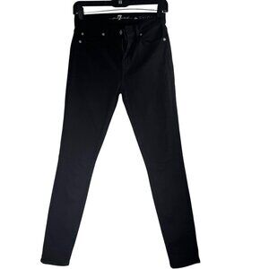7 For All Mankind Women's The High-Rise Skinny Jeans Black size 25